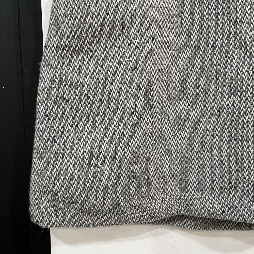 Vintage Express Compagnie Internationale Gray Wool Blend Mini Skirt Pockets 9/10 - Picture 3 of 6